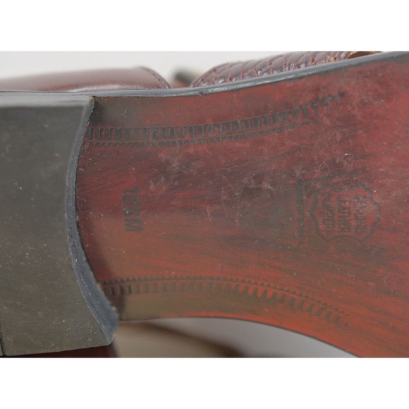 Stacy Adams Men's Huraches Red Comfort Flex Sandals Size 10.5M - Picture 9 of 9